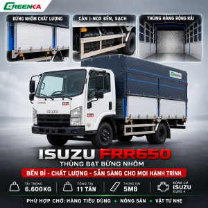 Ưu đãi xe VIN2025 Isuzu FRR650 hỗ trợ 30 triệu đồng

