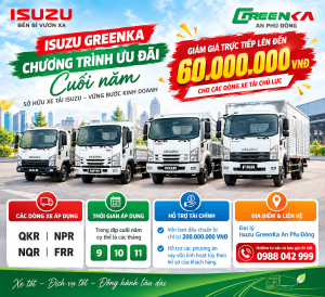Ưu đãi xe tải Isuzu 60 triệu